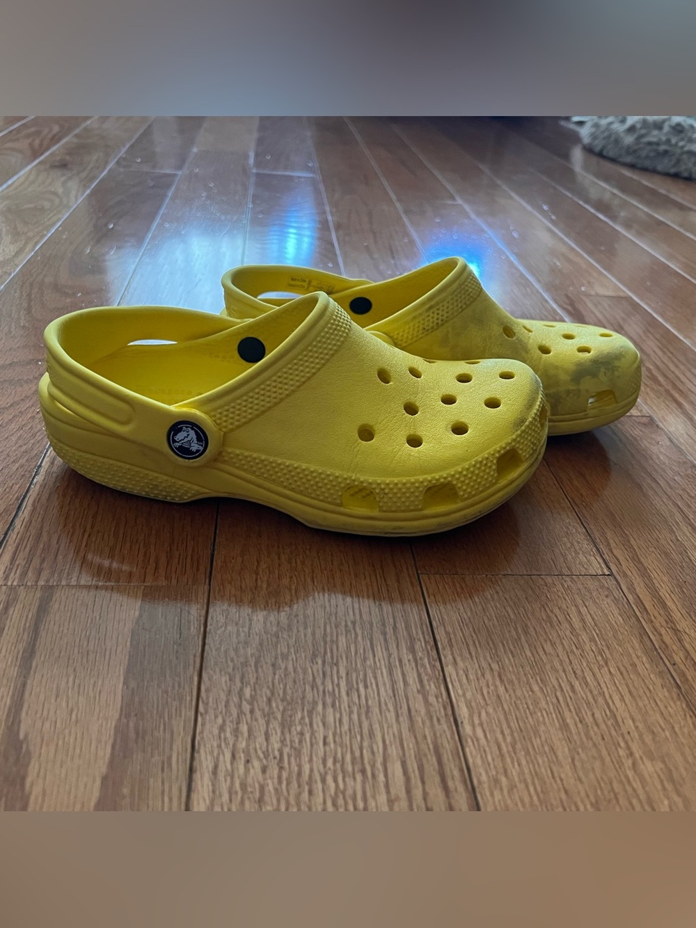 Crocs Classic Clog K Big Kids J3 Size 3 - Yellow
